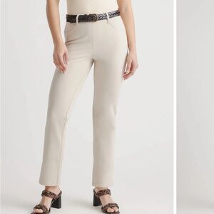 Ultra-Stretch Ponte Straight Leg 4-Pocket Pants